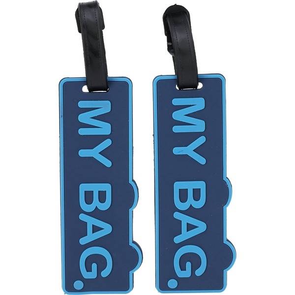 Proworld Bagagemärken 2 st. "My Bag" Blå