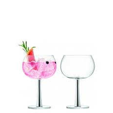 LSA International Gin Balloon Glass 420Ml Platinum X 2 Nude