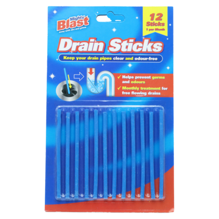 Mighty Blast Drain Sticks – 12 stk