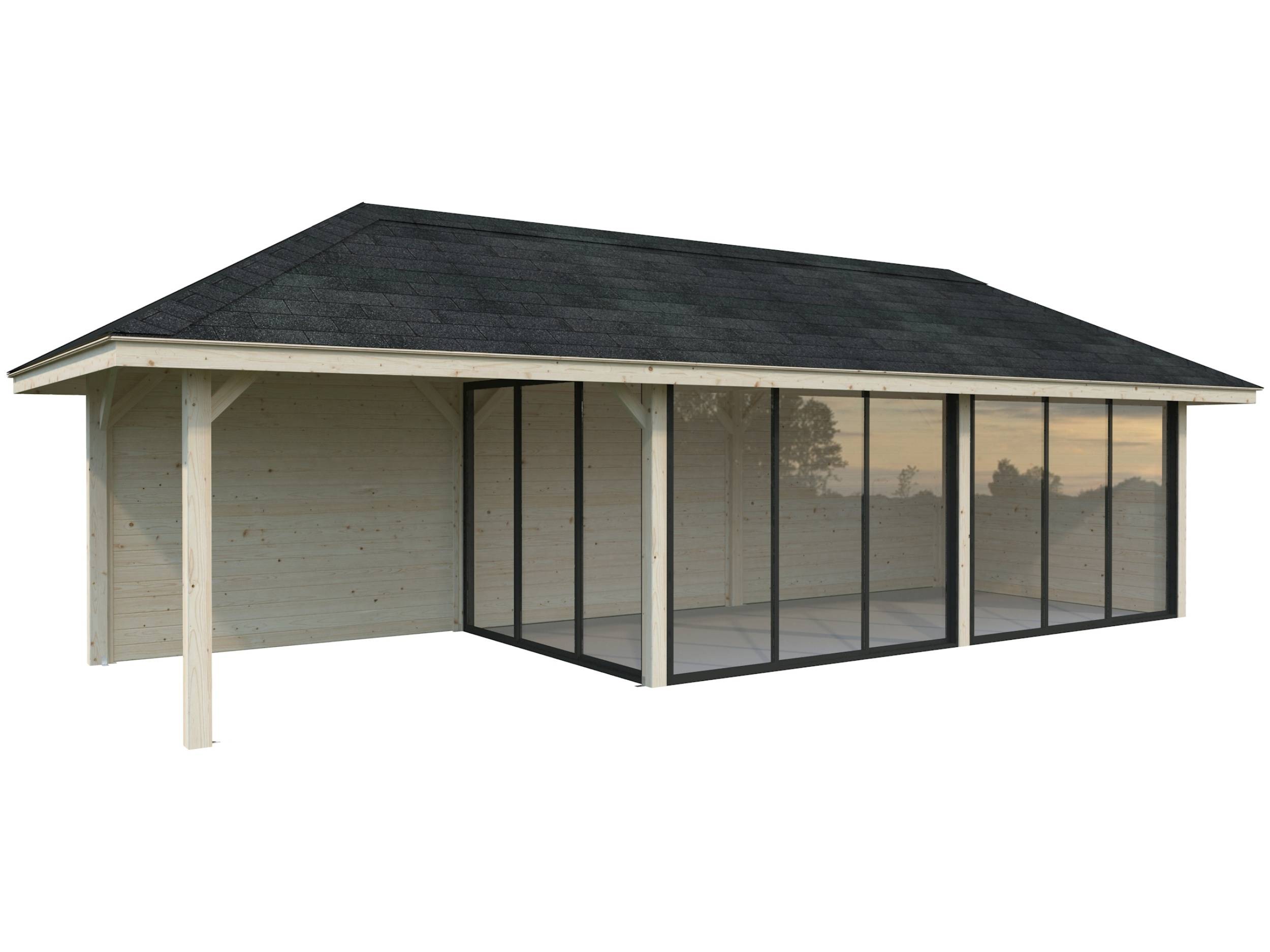 Havehus m/overdækning, Bianca 517, 24,9 m², natur