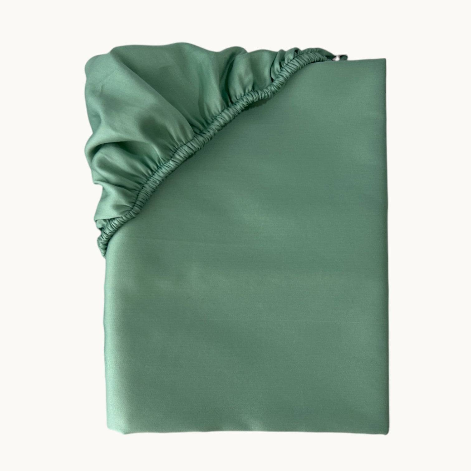 Charm Satin Spannbettlaken aus 100% ägyptischer Baumwolle (600TC) – Seidig glatt, atmungsaktiv & luxuriös - Ocean / 200x200
