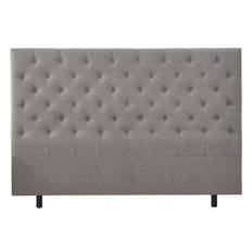 Deluxe pikerad Sänggavel 180 x 125 cm - Grå