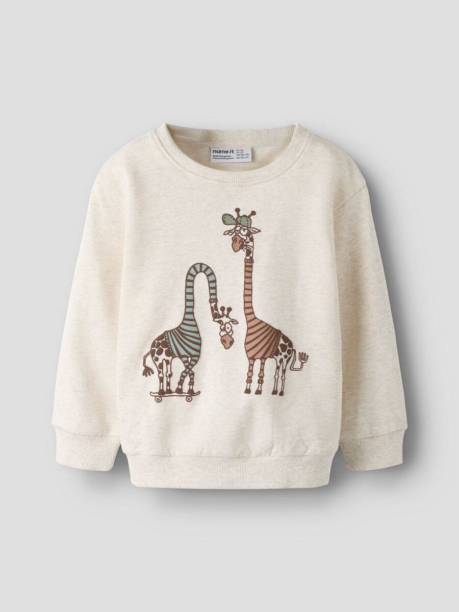 Normal Passform Sweatshirt - Vit - 92