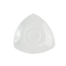 Kaffefat Ø 14 cm Aten Trekant Vit, 6 st 20526