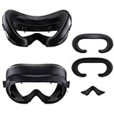 GEEKVR-ansiktsgränssnitt för Pico 4 med dubbla andningsbara ansiktskuddar, utbyggbar till Halo-rem, ljusblockerande design, starka magneter, bekväma tillbehör för Pico 4 VR-headset (4-i-1)