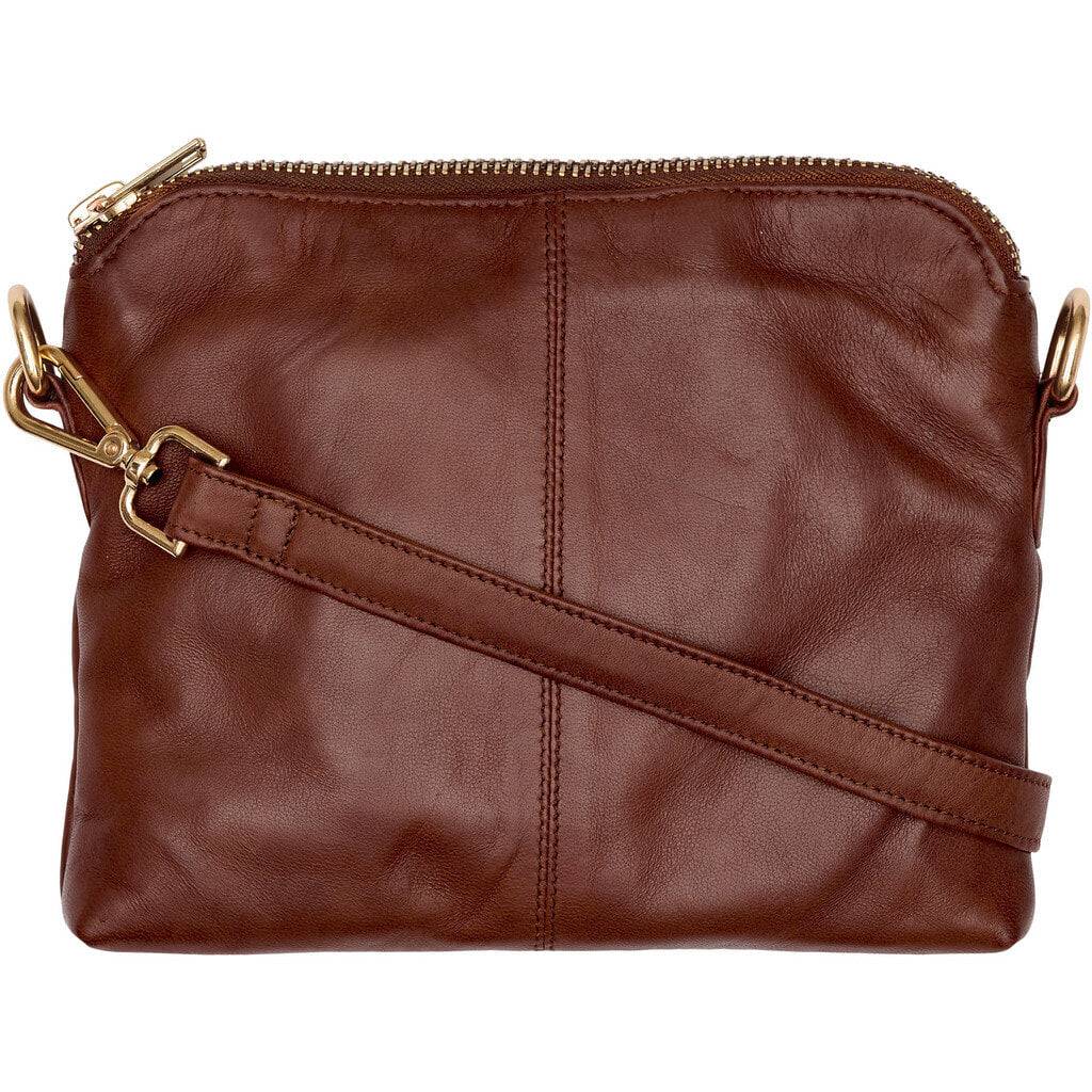Crossbody-clutch i läder - En storlek