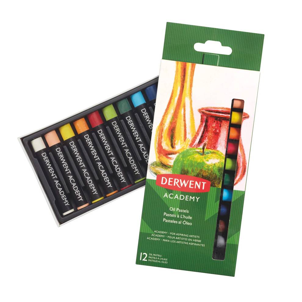 Derwent Academy Oil Pastels - 2301952 Uppsttning av 12