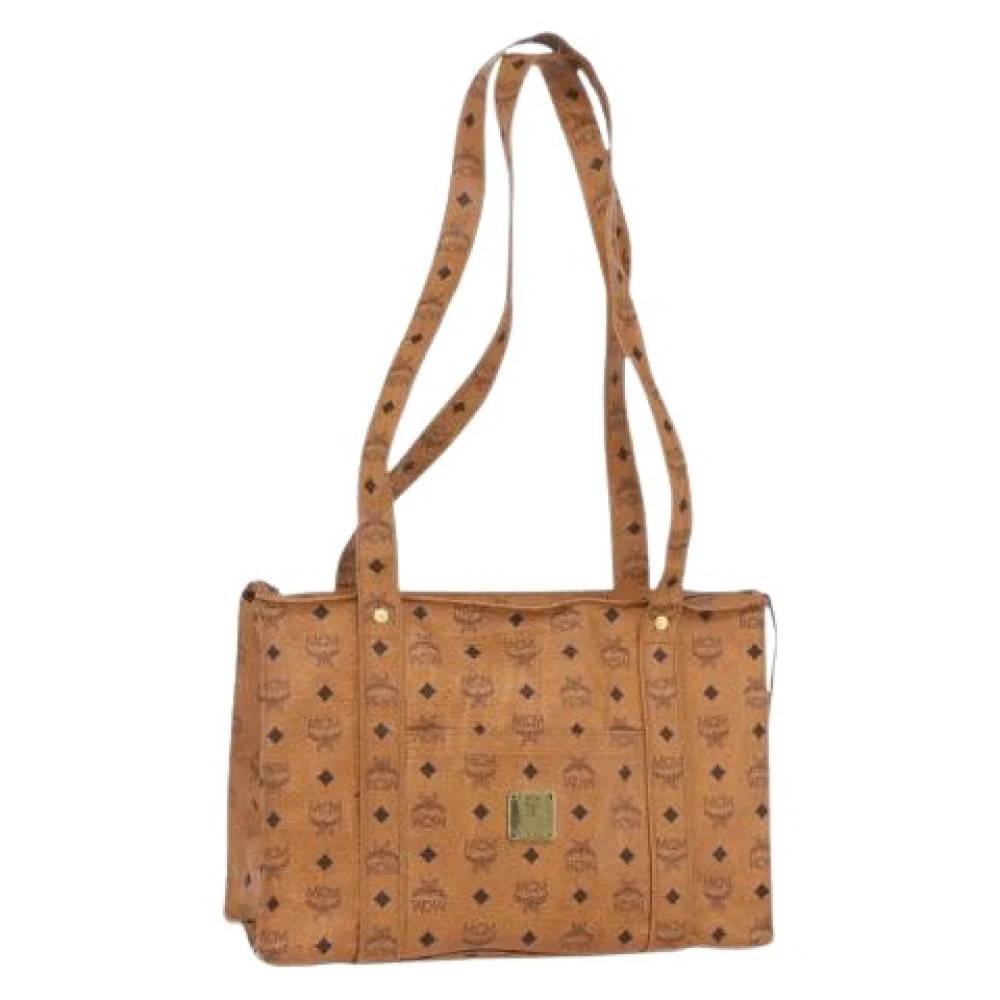 MCM Pre-owned Pre-owned Canvas Skuldertaske - Vintage - Dame - Brun - ONE SIZE - Uld