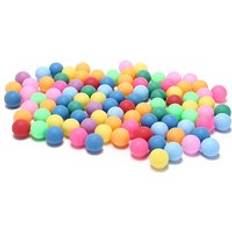 100 st/pack blandade färger 40mm underhållningsbordtennisbollar färgade pingisbollar för spel och reklam