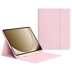 Magnetiskt skyddande fodral för iPad, kompatibelt med Bluetooth-tangentbord, fast magnetisk fäste, färg: rosa (Multi-size)