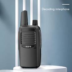 3W analog tvåvägsradio UHF-avkodningsinterphone 16-kanals handhållen walkie talkie för vuxna EU Plug