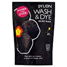 Dylon Wash & Dye tygfärg för kläder och mjuk inredning – intensiv svart/sammet svart