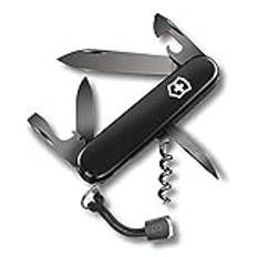 Victorinox fickkniv Spartan Onyx Black Collection (12 funktioner, blad, korkskruv), svart