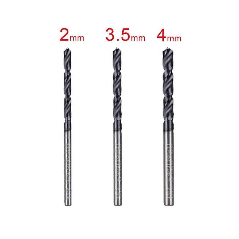 (2 3.5 4) 3Pcs High quality Tungsten Carbide Drill Bit Twist Drill Bits For CNC Metal Drilling Hole Cutter Drilling For CNC Lathe Machine