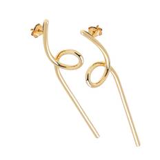 CU Jewellery – Loop örhängen, guld