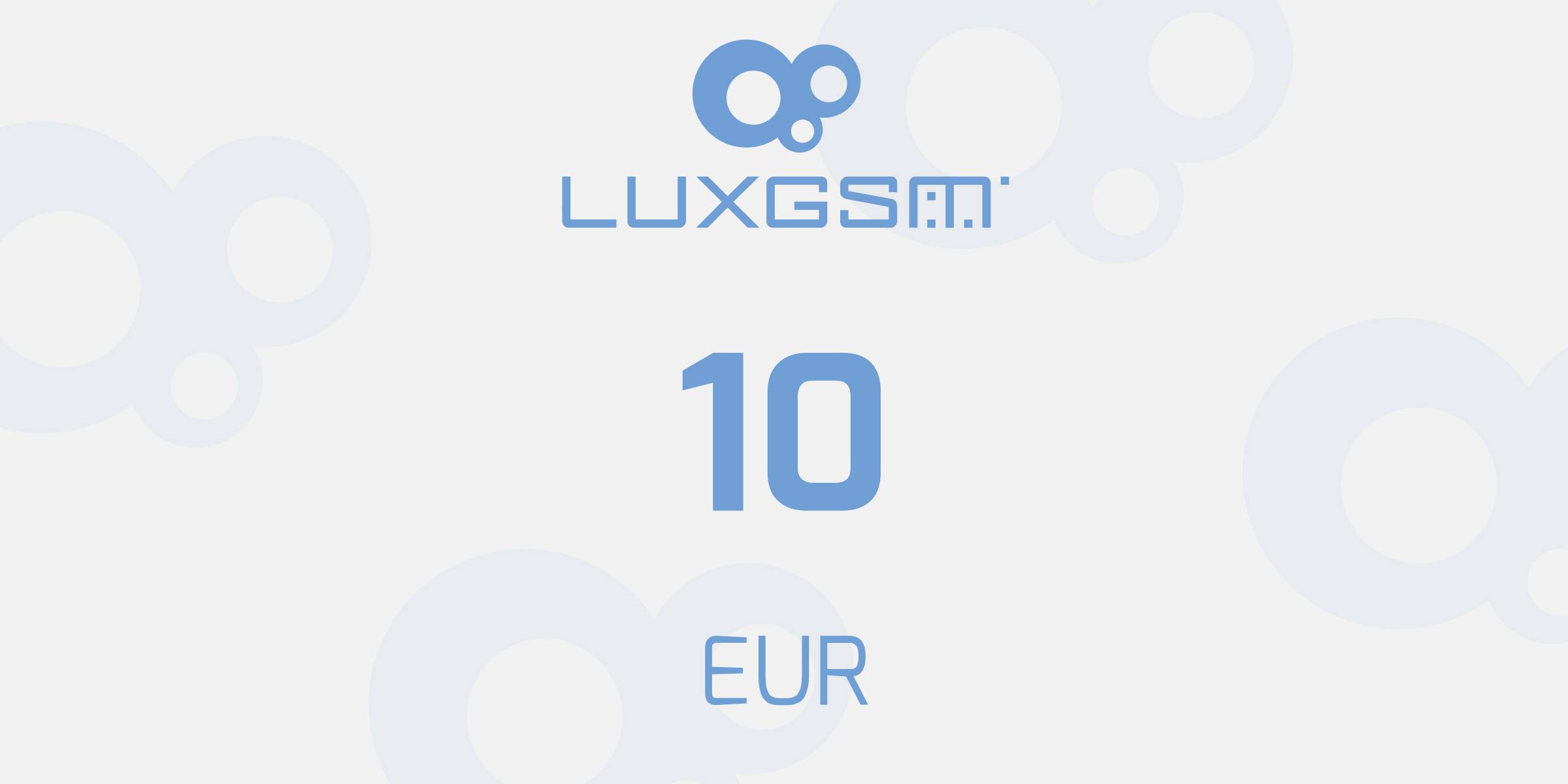 Lux GSM prepaid card 10 EUR - Standard