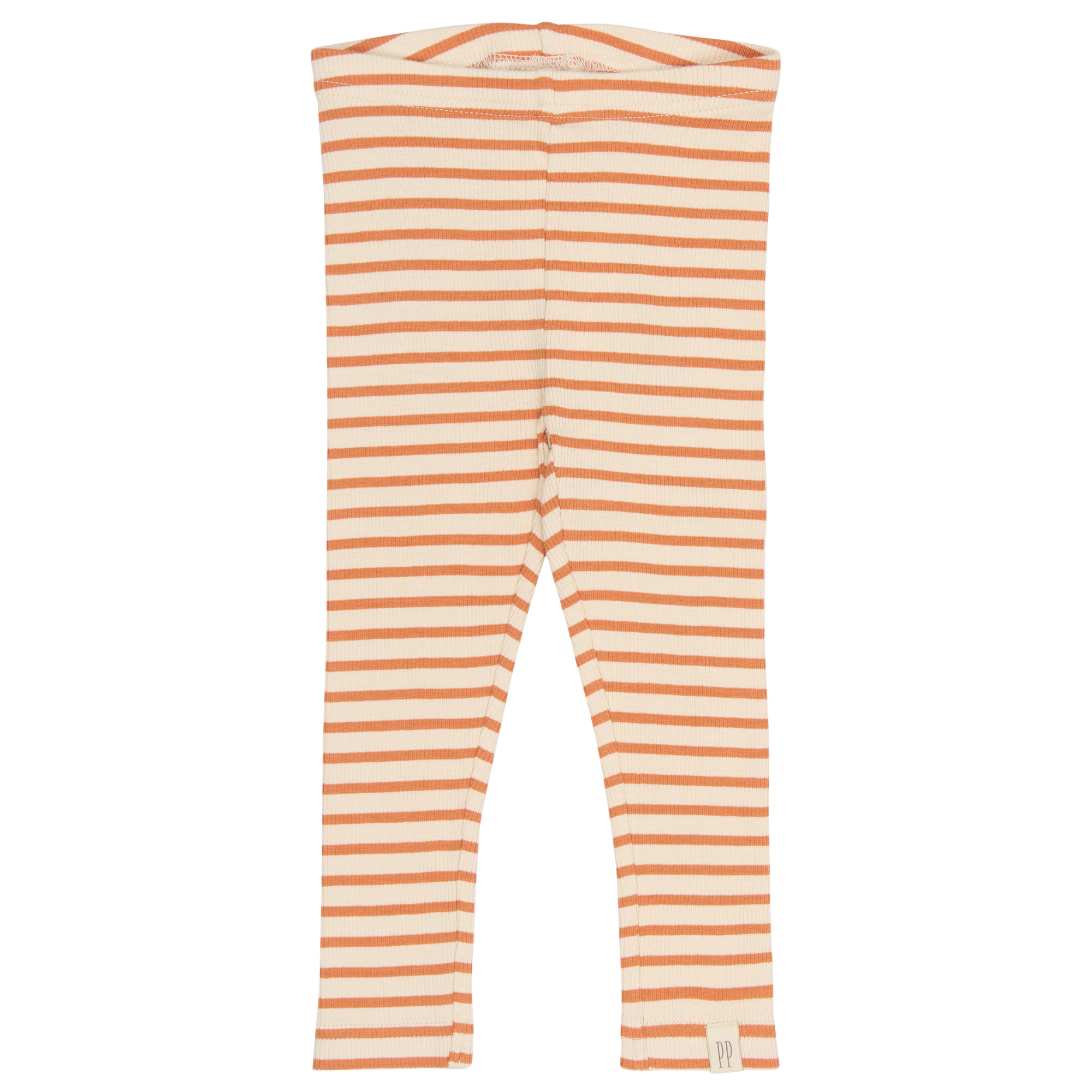 Petit Piao - Sky Leggings, PP0056 - Coral Gold Striped - 110