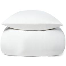 Bambus sengetøj - 100% Naturligt bambus - 140x220 cm - Hvidt satinvævet sengesæt