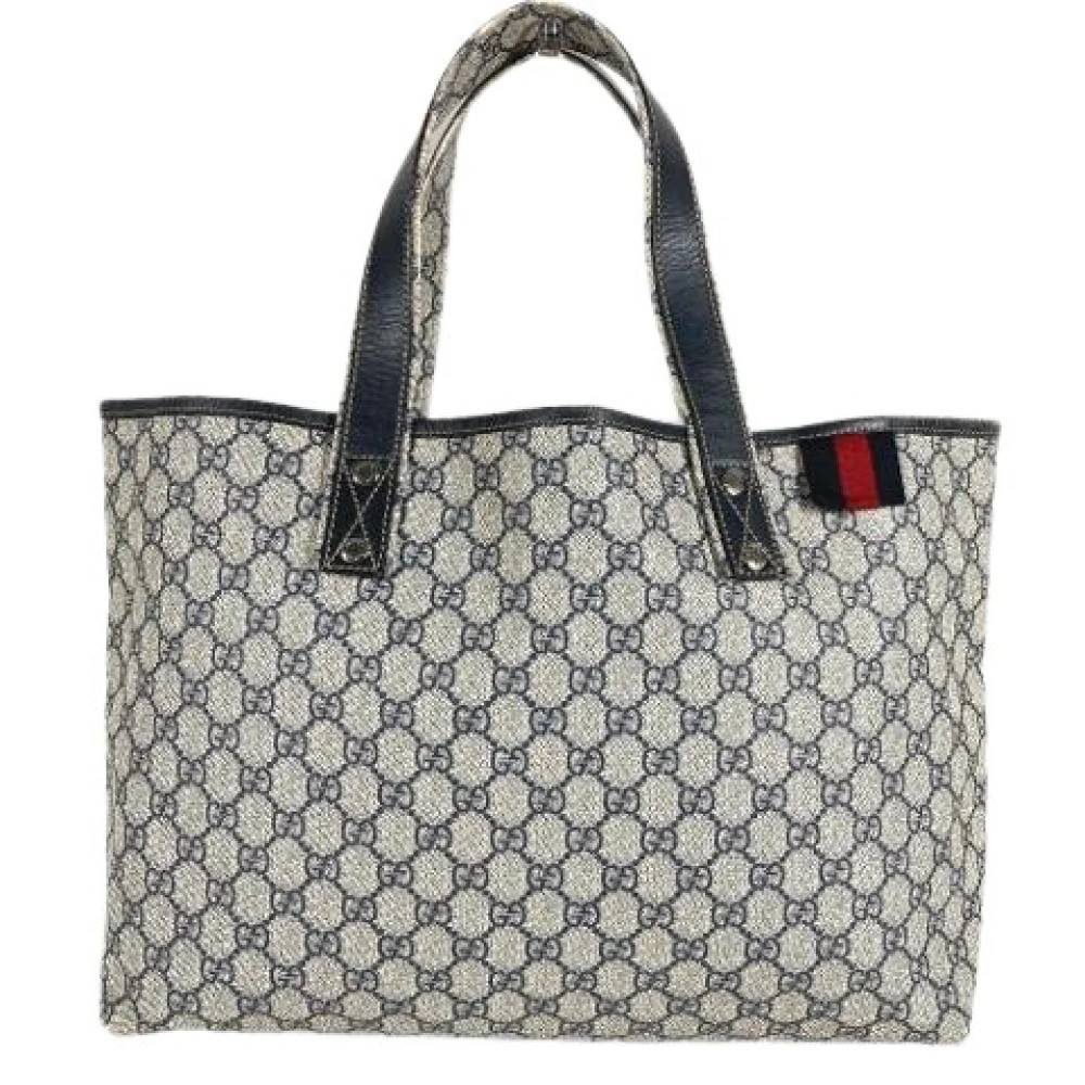 Gucci Vintage Pre-owned Sherry Line Tote Bag - Vintage - Dame - Flerfarvet - ONE SIZE - Uld