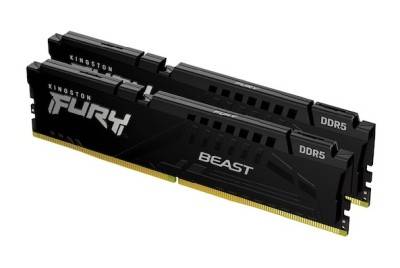 16 GB (2x8GB) DDR5-6000 Kingston FURY Beast Black CL30, AMD EXPO - Svart