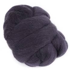 55g Colored Needle Felting Wool Roving Spinning Sewing Trimming Handiwork Material (Dark Gray) mörkgrå färg