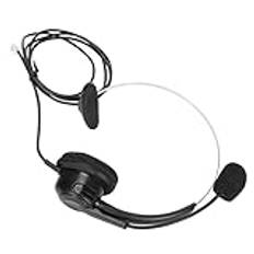 Telefon Headset RJ9 Hörlurar med 330° Justerbar Mikrofon för Hemmakontor Fast Telefon
