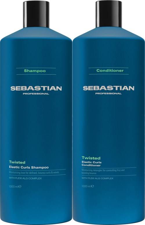 Sebastian Professional Twisted Bundle Elastic Curls Shampoo 1000 ml & Conditioner  1000 ml
