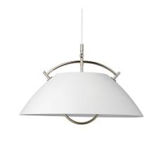 Carl Hansen - The Pendant White Nickel E27 With Lift - Pendellampor - Hans J. Wegner - Vit