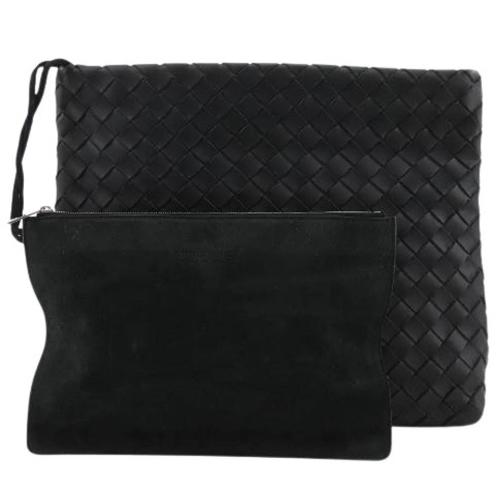 Bottega Veneta Vintage Pre-owned Classic Hydrology Læder Clutch Taske - Vintage - Herre - Sort - ONE SIZE - Læder