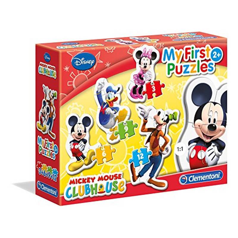 Clementoni 20803.6 - Puzzle Disney Micky Maus - Clubhaus, 4 Teile