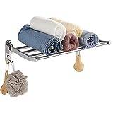 Vägg Vikbar handdukstorkställ Krok Klädluftare 90° Rotation Klädhängare För tvätt Badrum Balkong Expanderbar tvättlina Tvättstork Lätt att installera (50cm) needed