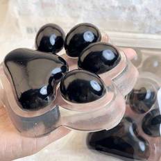 Jumbo Cat Paw Squeeze & Press Stresslindrande Crystal Cat Paw Squishy Toy,Ideal Sensory Fidget Toy,Taba Squishy,Squishy,Leksaker - Multifärgad (Multi-size)