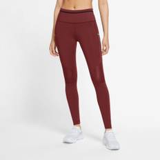 Nike - Epic Luxe Trail løbetights - Dame  - S  - Rød
