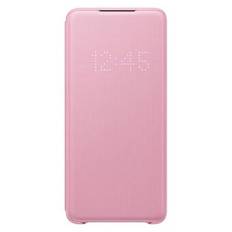Fodral för Samsung EF-NG985PP S20 + G985 rosa / rosa LED View Cover