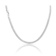 TAIPAN Miami Cuban Link Chain 5mm breit 55cm lang Kette aus 925 Sterlingsilber Silberkette Herren Damen inkl. Beutel, Putztuch, Zertifikat (55)