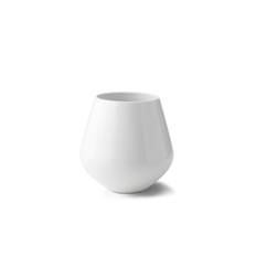 Hvid Riflet vase – Royal Copenhagen