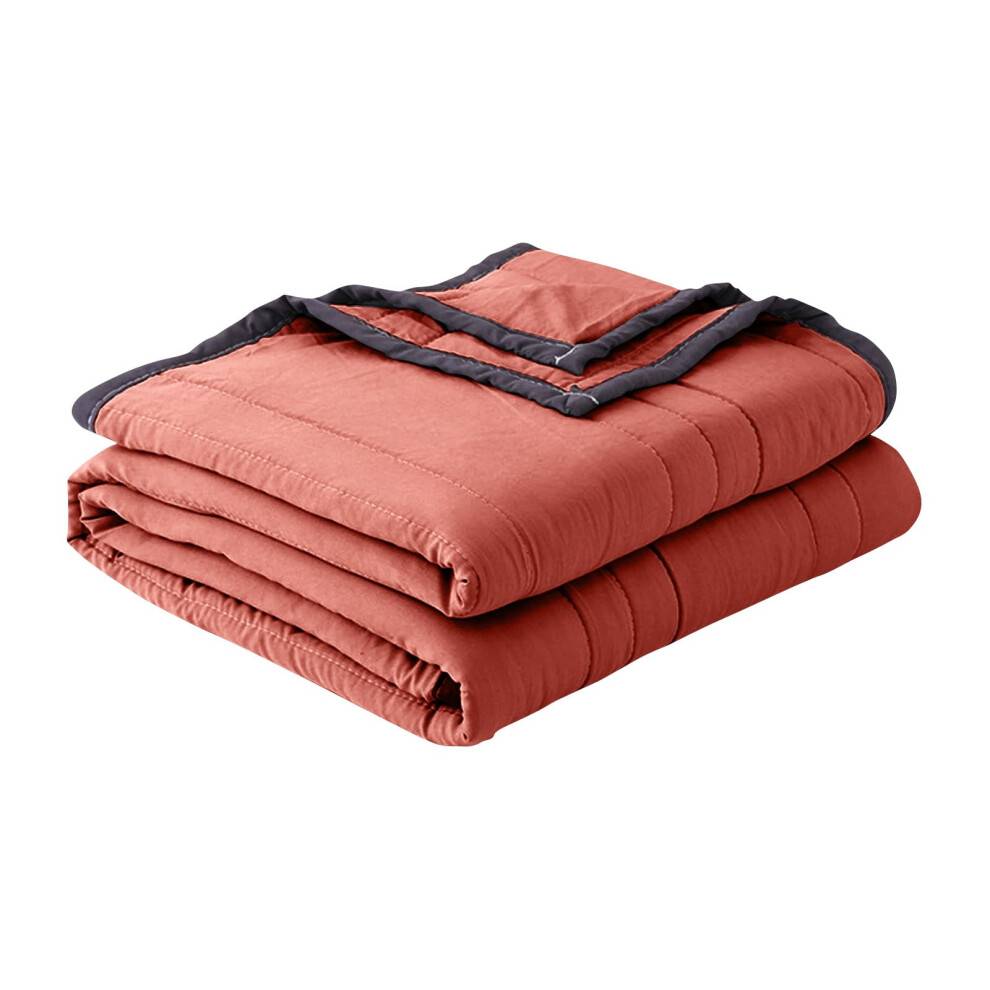 Kølerdyne Istæppe til Varme Sovere Nattesved - Let Sommerdyne Åndbar Hele Sæsonen 79x67 Tommer Stor Blød Hudvenlig Rosa Rød