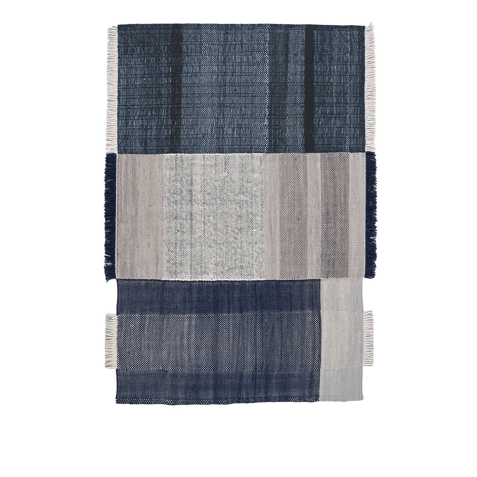 Nanimarquina - Tres Blue Rug 170x240 cm - Abstrakta mattor - Elisa Padrón,Nani Marquina - Flerfarvet,Mønstret,Blå