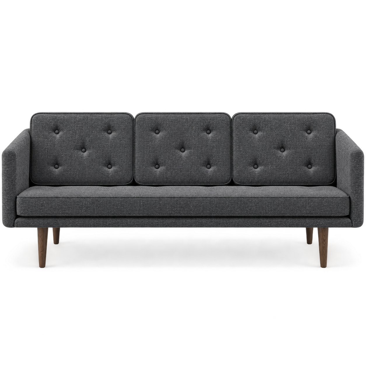 No. 1 Sofa 3-personers, Mood af Børge Mogensen Mood 2101 - Røget eg bejdset - Jacobsen Plus