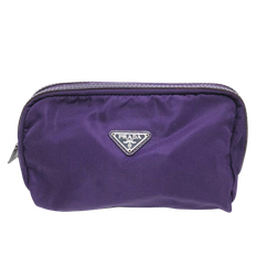 Prada Vintage Pouch Stl. - Necessär Från Magasin - Purple (W 24cm x H 16cm x D 6cm)