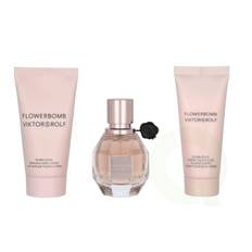 Viktor & Rolf Flowerbomb Giftset 120 ml Edp Spray 30ml/Body Lotion 50ml/ Body Cream 40ml