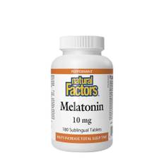 Natural Factors - Melatonin 10 mg (180 tabletter, pepparmint)