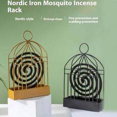 1pc Nordic Creative Birdcage Mosquito Coil Holder, Home Use Mosquito Coil Cage, Portable Hanging Mosquito Coil Box, Home Use Fireproof Iron Mosquito C