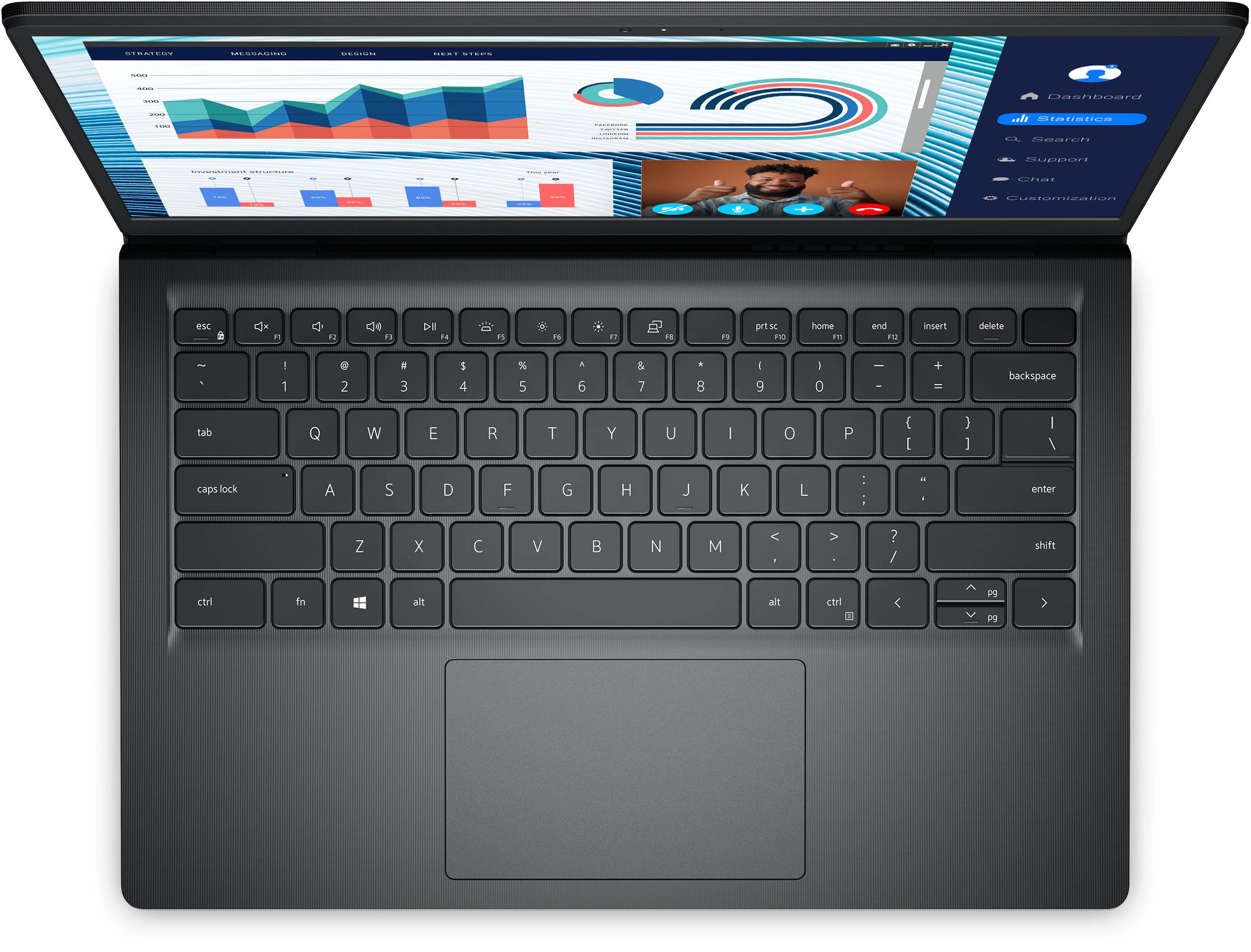 Dell Vostro 14 3420 Sort, 14", WVA, FHD, 1920 x 1080, Anti-glare, Intel Core i5, i5-1235U, 16 GB, DDR4, SSD 512 GB, Intel Iris Xe Graphics, No Optical.