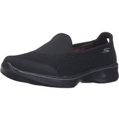 Skechers Go Walk 4-Pursuit Slip On träningsskor för kvinnor, Svart svart textil trim Bbk, 39.5 EU