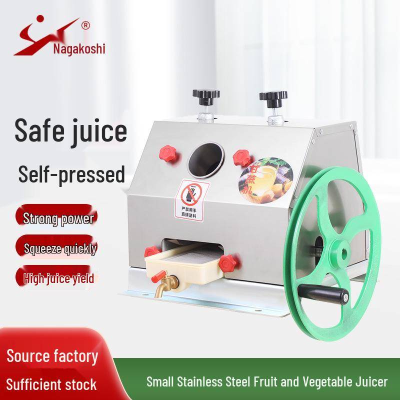 Kommersiell Juicemaskin i Rostfritt Stål för Sockerrör & Ingefära blue