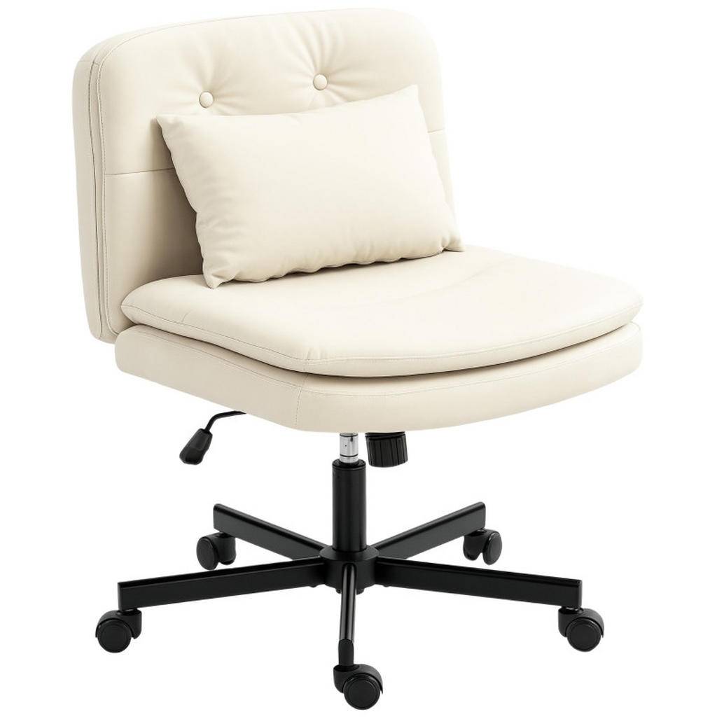 SNURRSTOLAR, konstläder, armstödlösa, hjul, beige - Beige