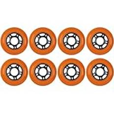 SHANRROW 100 mm inline-skridskohjul PU-gummiskridskohjul Utomhusbyte Inline-skridskohjul Inline-rullhockeyhjul, 8-pack