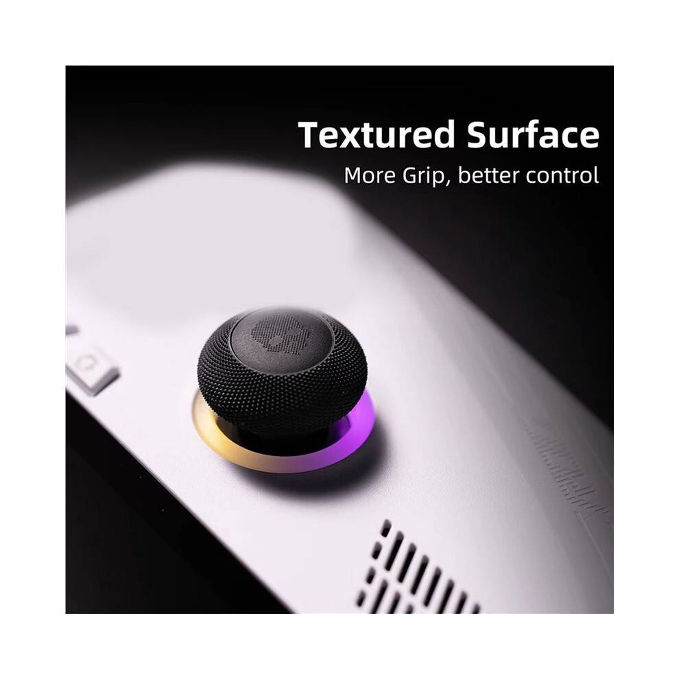 8X Convex Thumb Grip Set Joystick Cap Thumbstick Cover for Ally Black-White