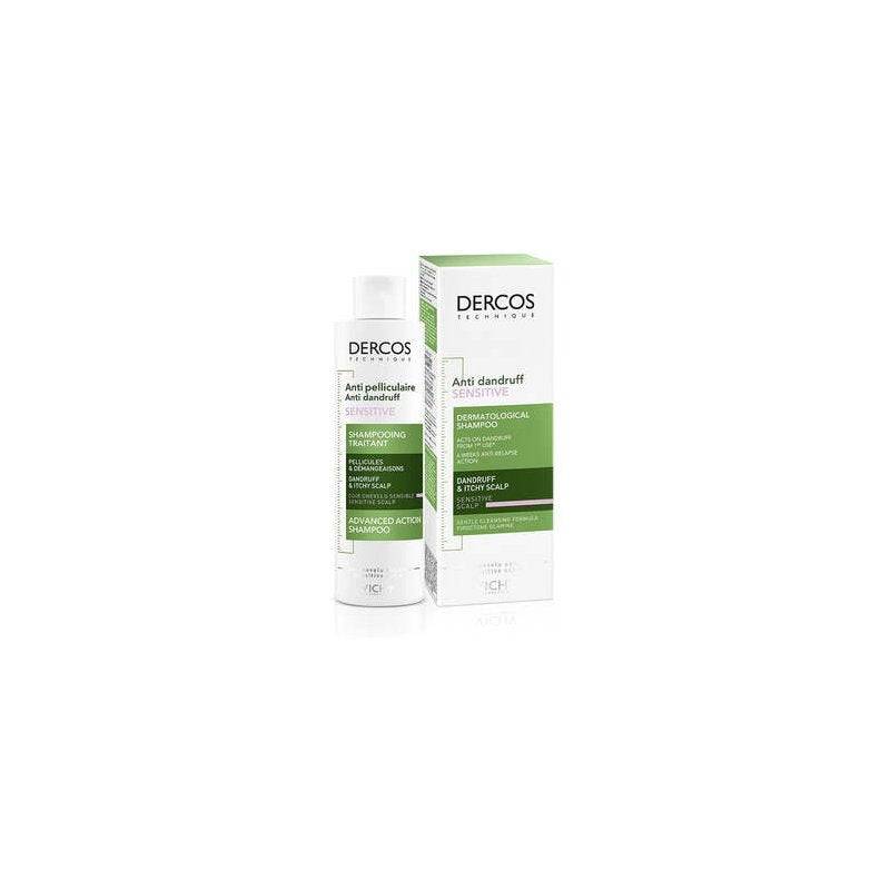 Vichy Dercos Anti-Dandruff Sensitive Treatment Shampoo - Sulfate-dandruff shampoo per pelle sensibile 200ml
